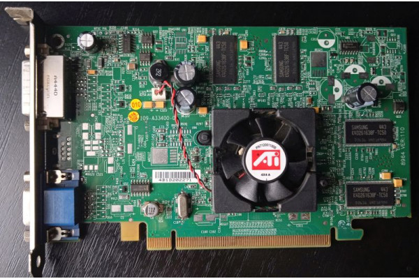 Placa video ATI FireGL V3100 128MB DDR 128bit 400MHz PCI-E VGA+DVI-I [M4177; E-G012-04-2369 (B)] (Second-Hand)